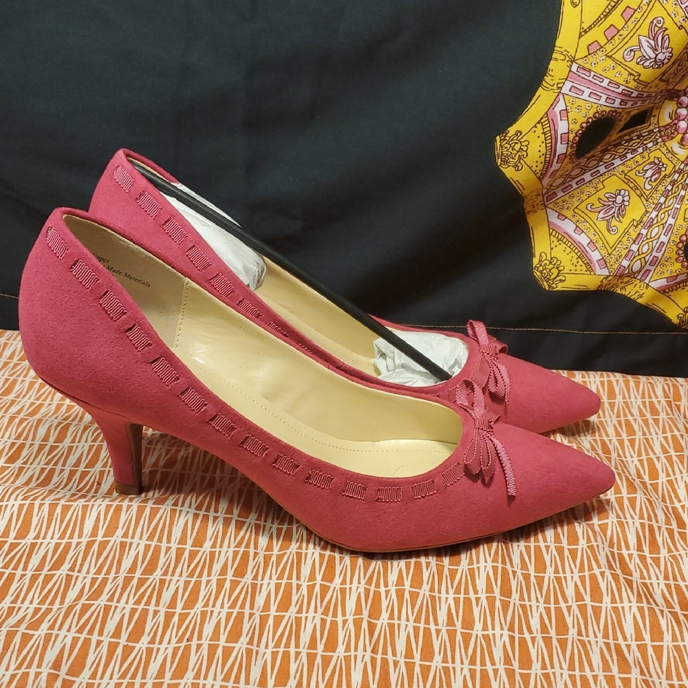 Kelly & Katie Pink Bow Heels